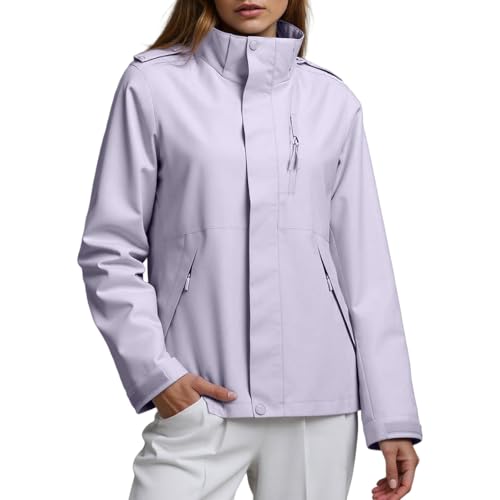 Veste de pluie femme pour rester au sec et protégée du vent en extérieur