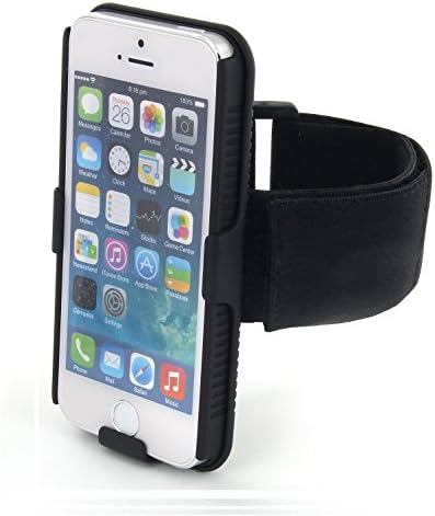 iPhone 5/5s Armband Case (Not for iPhone 5c) by GoodShells – for Running and Sports (Hard and Black)