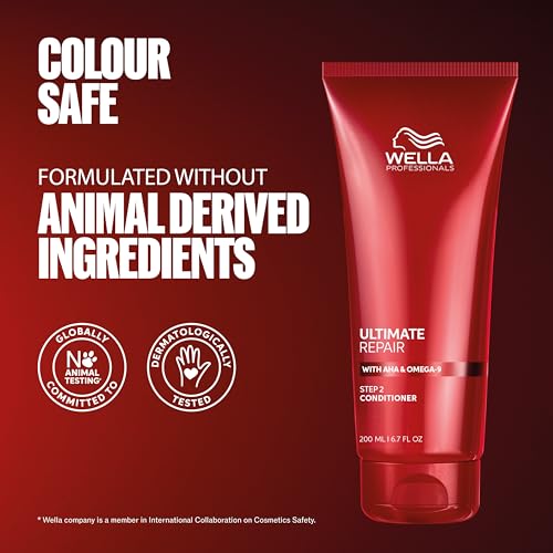 Wella Professionals Ultimate Repair Conditioner - Nourishing Deep Conditioner for Damaged Hair - With AHA & Omega-9 - For All Hair Types (200ml)