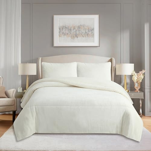 various Edredón Invierno Sherpa Extra Grueso 560 g/m² | Manta Borreguito Suave y Cálida | Edredón Borrego 180 x 260 cm Cama para Matrimonio y Sofá | Transpirable y Reversible.