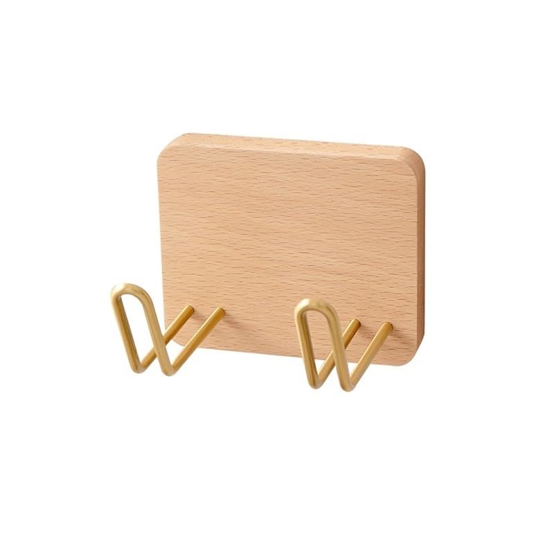 Porta Phon da Muro Porta asciugacapelli in Legno, Rack organizzato, Supporto for Piastra for Capelli a Parete, Set di Accessori for Il Bagno, casa(Beech 10x12)