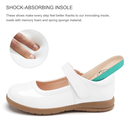 Image of Stelle Girls Mary Jane Shoes School Uniform Flats Dress Shoes Church (Little /Big Kids)