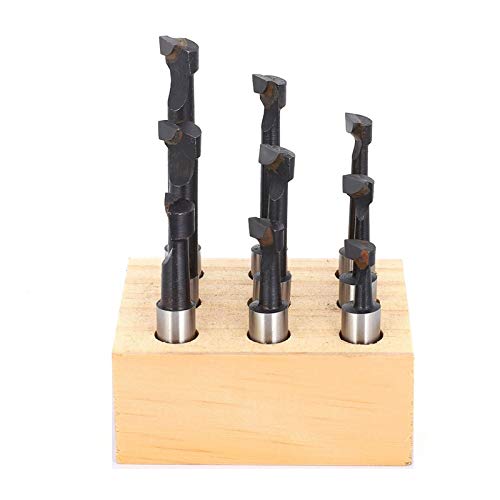 yuyouzhong 9PCS F1 Type Boring Cutter 3/8-Inch CNC Milling Tools Kit Set Lathe Parts High-Speed Steel milling Boring Head
