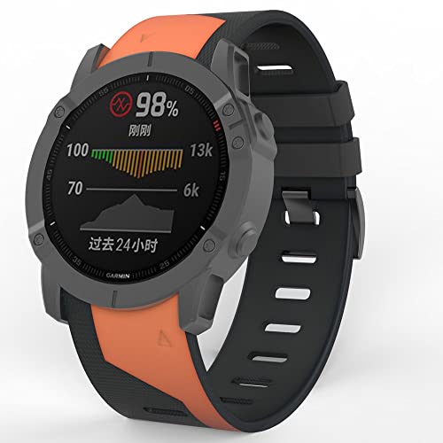 Correa 26mm para Garmin Fenix 5X evita rozaduras de sudor 4