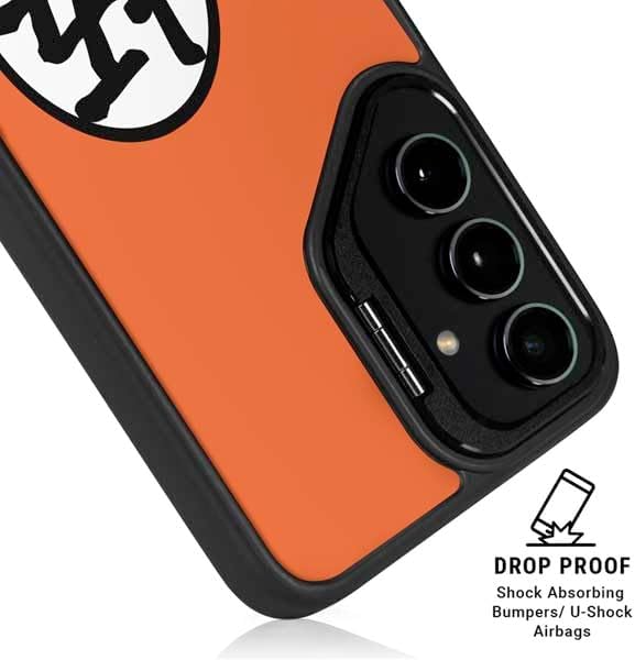 Skinit Kickstand Phone Case Compatible with Galaxy S25 Plus - Officially Licensed Dragon Ball Z Goku Iconic Kanji Symbol Design