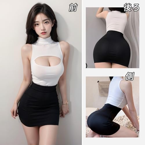 [QINGCHENGNIΛO] 秘書 制服 コスプレアダルト 衣装 露出 エッチ セクシーランジェリー 過激 変態 えろい 下着 ol 誘惑 エロ カップル刺激 成人向け 服 女装 人気 胸 ヒップ コスチューム パジャマ Tバック ストッキング - 画像3