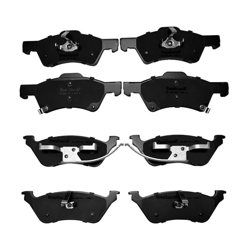IBESTWOLF Front and Rear Ceramic Brake Pads for 2001-2007 Chrysler ...