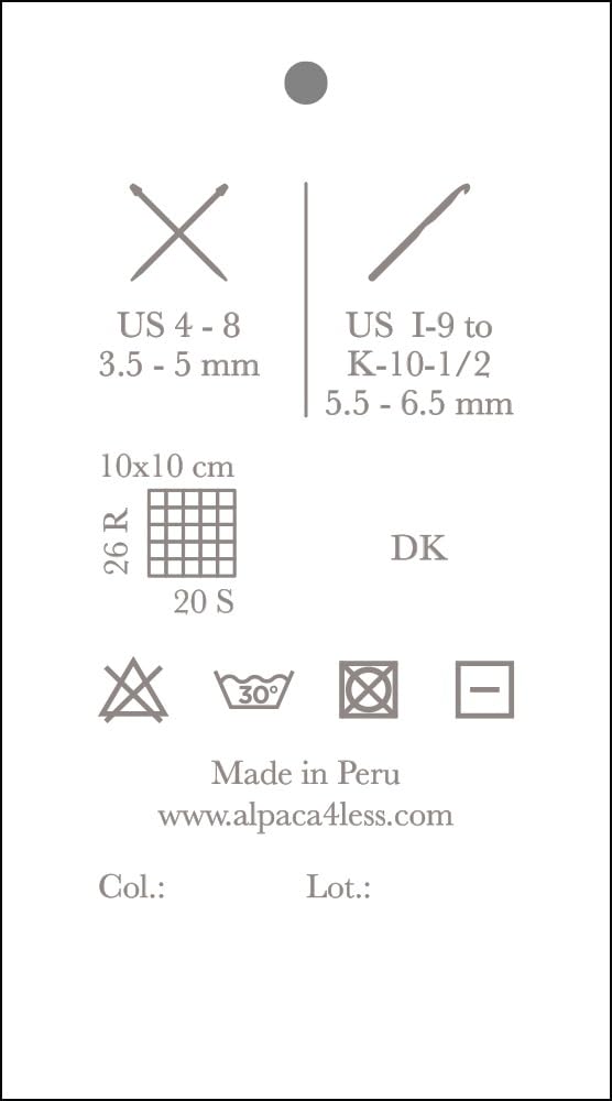 Alpaca Warehouse Meriwash - 100% przędza z wełny merynosów Superwash, 100 gramów, waga Hank DK, pochodząca bezpośrednio z Peru, niebiańsko miękka i idealna do robienia na drutach i szydełkowania