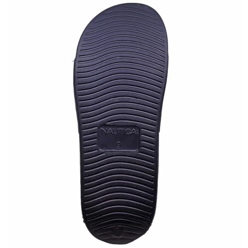 Image of Nautica Men's Open Toe Slide Sandals - Comfortable Indoor & Outdoor Shower Slippers