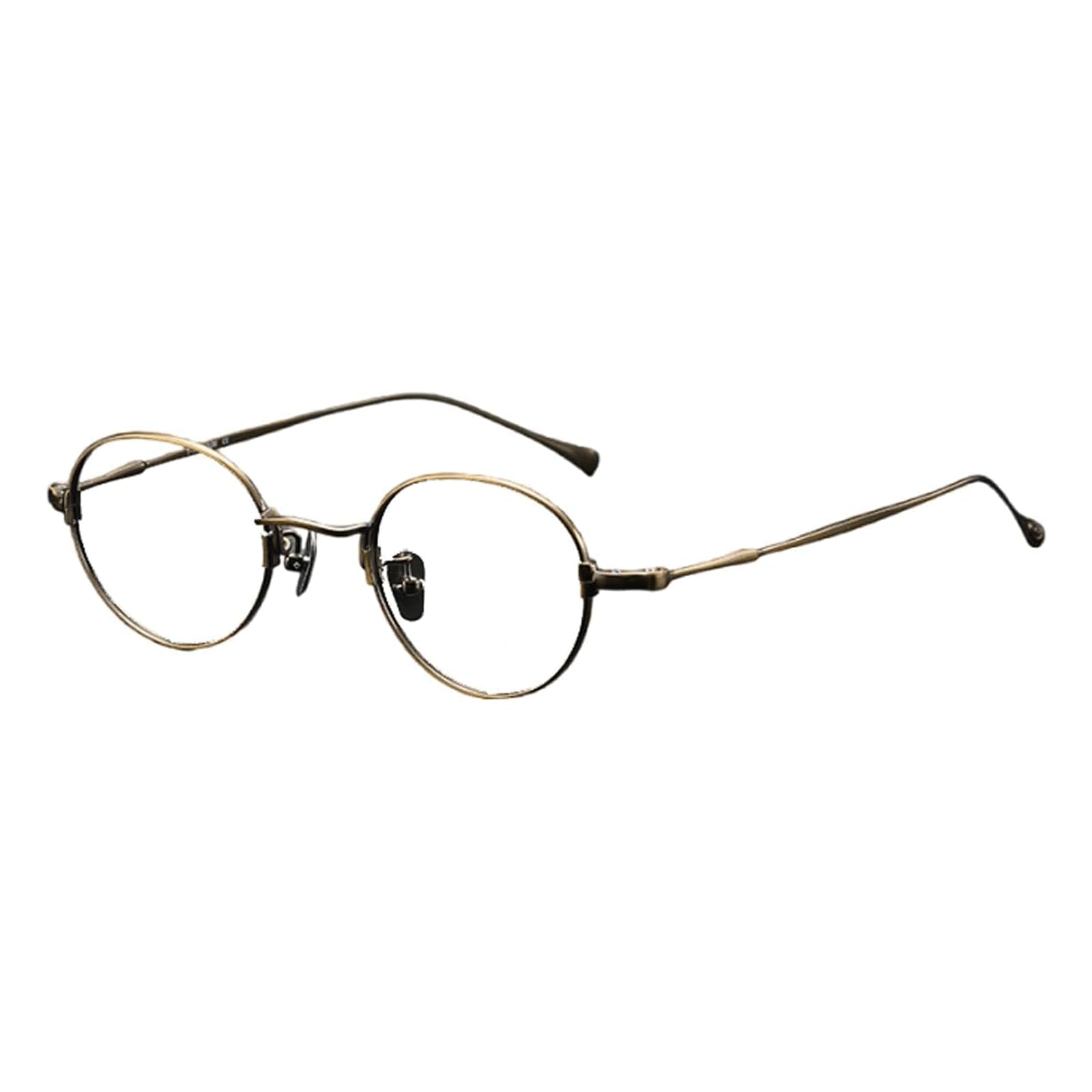 Montature Montature per Occhiali Leggere Montature per Occhiali in Titanio Lenti per Occhiali Rotonde Trasparenti Montature per Occhiali Occhiali alla Moda Unisex Comodo da Indossare