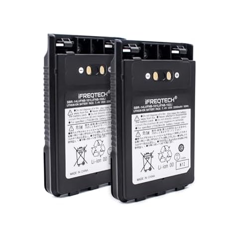 IFREQTECH SBR-14LI Li-ion Battery 2200mAh for Yaesu VX-8R VX-8DR VX-8GR FT-1DR FT1XD FNB-102LI FNB-101LI Handheld Radio Cover
