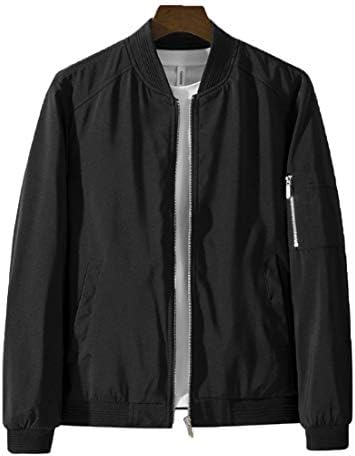HZCX FASHION Men's Slim Fit Lightweight Zipper Softshell Bomber Jacket Coat
