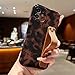 LAPOPNUT for iPhone 11 Case with Wrist Strap, Cheetah Leopard Tortoise Shell Print Shockproof Soft TPU Protective Case Women Girls, Slim Anti Scratch Cover for iPhone 11 6.1 Inch,Brown