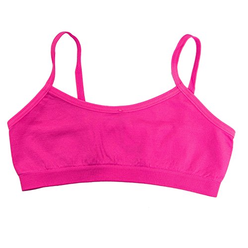 Toocool - Reggiseno Top Bimba Bambina Brassiere Microfibra Basic Intimo Nuovo TB0003 [12/14,Fuxia]
