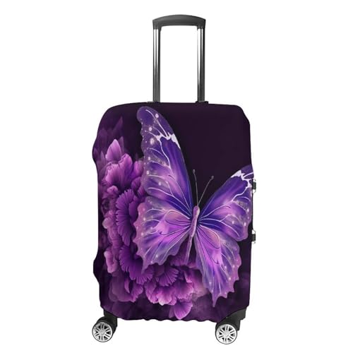 Housse de protection valise S fleurie idéale pour voyager avec un bagage sans rayure