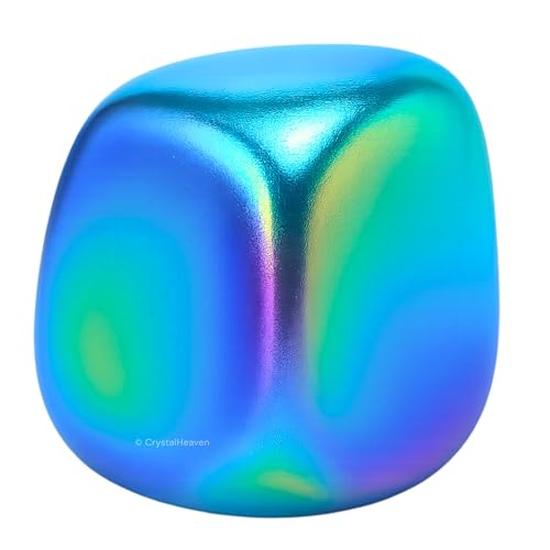 Image of Crystal Heaven Certified Aqua Aura Quartz Healing Tumbled Stone,Natural Polished Crystals For Diy Crafts,Manifestation,Meditation,Pooja Feng Shui And Reiki Healing(30 Grams)