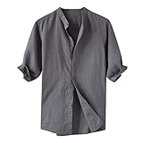 Ghazzi Men Top Mens Casual Slim Fit Basic Henley Short Sleeve Fashion Summer T-Shirt