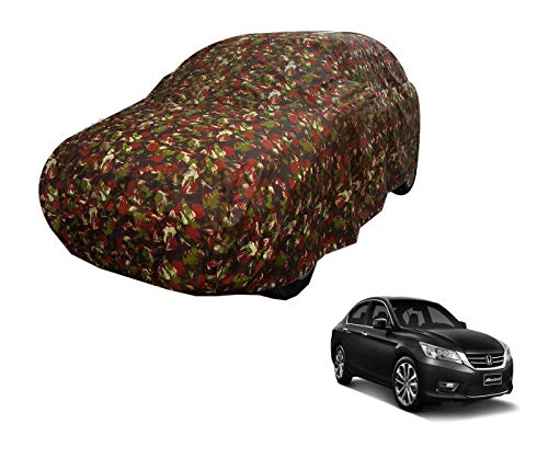 Image of Auto Hub Car Cover Compatible with Accord (Model : 2003-2016) with Weather Proof, Triple Stitched, Accord Car Cover Jungle Look