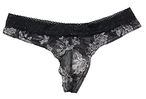 Eywlwaar Mens Sexy Thongs Underwear Sissy Lace Lingerie #TOP1