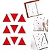 SagaSave Self-Adhesive Removable Labels, Waterproof PVC Labels Sticker, Brightly Colored Stickers for Office, School, and Files Map Price Tags, Red, Triangle 228 per Pack