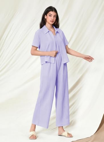 Image of TOPLOT Women's Jumpsuit Co-ord Set | Soft Breathable Feel | Comfortable Fit with Easy Movement | Stylish One-Piece Outfit Design | Perfect for Casual & Travel (5225)