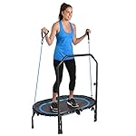 Stamina Folding Trampoline with Smart Workout App, Black - Portable Fitness Rebounder for Home Gym, Cardio & Strength Training, Jumping Exercise Equipment - Image 2