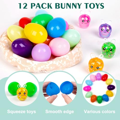 Easter Bunny Squishy Toys for Kids - Sensory Play Set - Image 3
