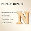 2-Inch Decorative Wooden Letter N - Alphabet Letters for DIY Wall Signs, Table & Shelf Decorations - Wood Letters for Crafts & Party Decor #1