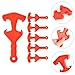 Zerodeko 6pcs Industrial Bucket Lid Opener Tool Oil Barrel Lid Lifter for Paint Gallon Buckets Cap Opener Anti-slip Grip