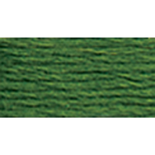 Hilo de algodón perlé DMC tamaño 8 de 87 yd, color verde papagayo muy oscuro miniatura 1