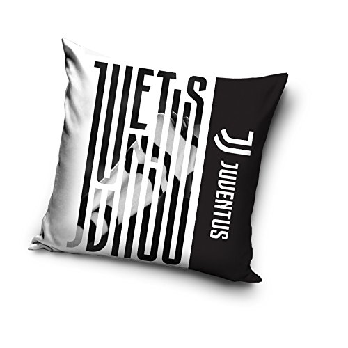 Juventus FC almohada funda de cojín Juventus de Turín FC Funda de almohada 40 cm x 40 cm, color Jt18_3004, tamaño 40 cm x 40 cm