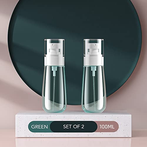 wolpin Transparent Spray Bottles for Toiletries Empty Refillable Reusable Cosmetic, Toner Fine Mist Perfume Travel Spray Bottle 100 ml (Set of 2 Pcs) - Image 3
