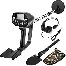 Metal Detector for Adults & Kids, Kids Metal Detector, Waterproof Metal Detectors with High Accuracy, 6.5" Search Coil IP68 Waterproof, All Metal & Disc Modes for Coin & Gold Detection by Beginners