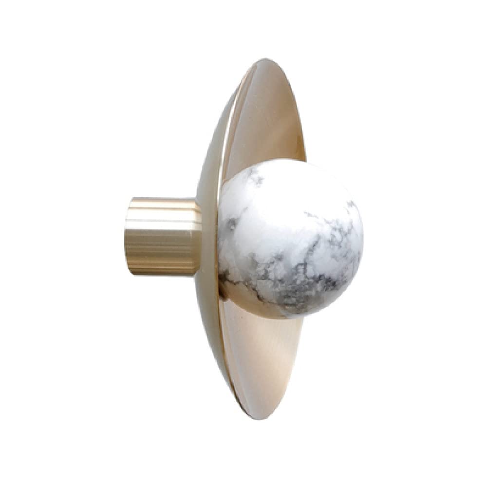 Bouton en cristal rose et laiton massif Youther pour meuble chic