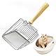 Roysmart Katzenstreuschaufel, Katzenstreu Schaufel mit Holzgriff, Katzenklo Schaufel Metall, Cat Litter Scoop, Katzenkotschaufel für Kätzchen Katzentoilette ﻿