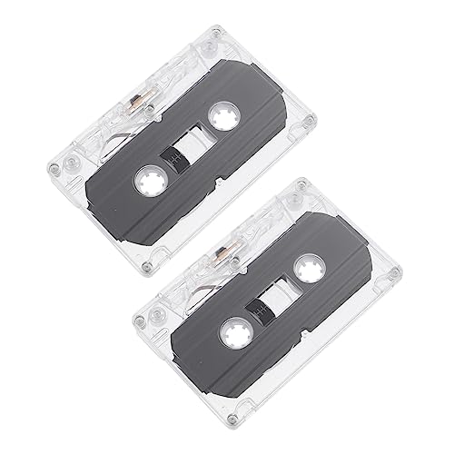 WATIIFUFU 2個録音対応カテープ 透明ケース付き 音楽 教育用録音用 低ノイズ設計 簡単操作