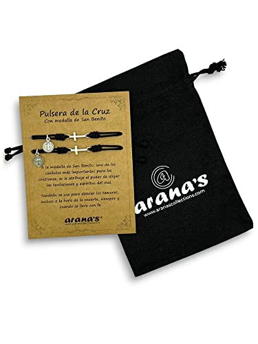 Pulsera Cruz San Benito Protección Ojo Mal Pack 2