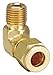 Parker Hannifin 8-8 CBZ-B CPI Brass Elbow Tube Fitting, 1/2" Tube x 1/2" NPT Male Thread