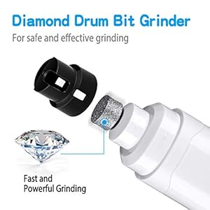 Casfuy dog nail grinder upgraded professional 2 speed electric rechargeable pet nail trimmer painless paws grooming smoothing for small medium large dogs cats white  urban country home decor