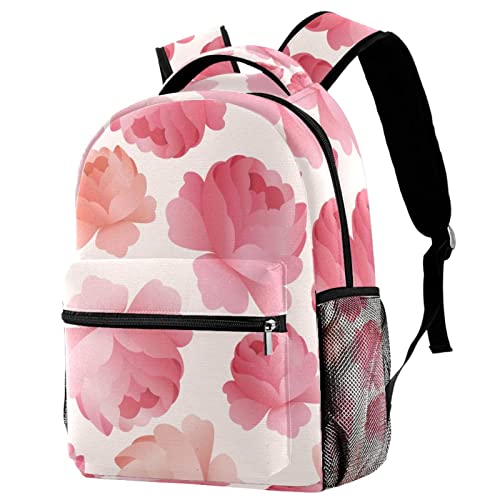 Sac à dos décontracté pour femme grand volume à imprimé floral