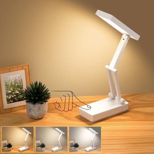 Lampe de Bureau,Table Lampes sans Fil,Lampe Portable & Pliable, L...