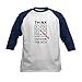 CafePress Think Outside The Box Baseball Jersey Kids Cotton Baseball Jersey, 3/4 Raglan Sleeve Shirt Navy/White