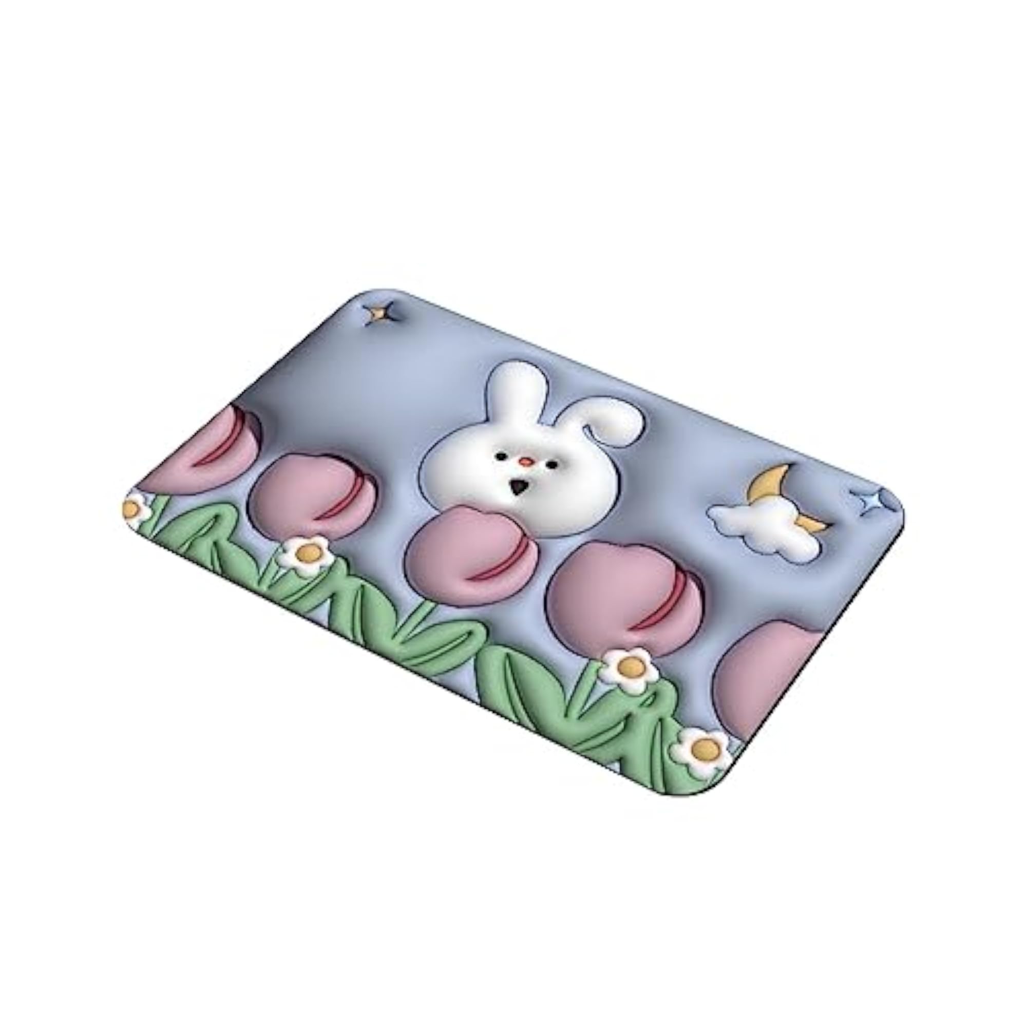 Soft Absorbent Bath Mat for Front Door, Flower Decor