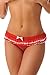 Velvet Kitten Peppermint Ruffle Skirt Panty #3113 (Small/Medium) Red/White