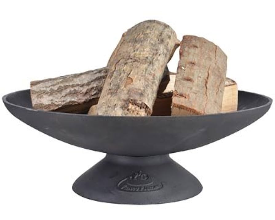 Amazon.com : Esschert Design Low Cast Iron Fire Bowl, 19.5