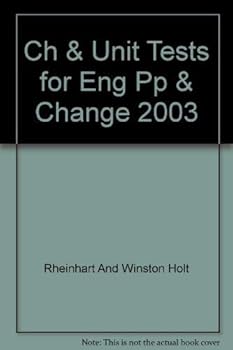 Paperback Holt People, Places, and Change: An Introduction to World Studies- Chapter and Unit Tests for English Language Learners and Special-Needs Students with Answer Key Book
