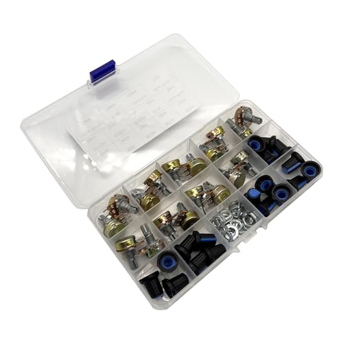 Kit potentiomètre WH148 simple piste multi-valeurs de B1K à 1M avec coffret - 3