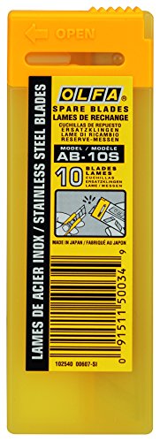Olfa 9Mm Snap Off Replacement Blades, 10 Blades (130 Segments) Ab-10S - Rust & Corrosion Resistant Stainless Steel Utility Knife Replacement Blades, Fits Any 9Mm Utility Knife #TOP1