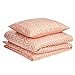 Produktbild AmazonBasics  Hochwertiges Mikrofaser-Bettwäsche-Set, 135 x 200 cm/50 x 80 cm, Chevron-Muster Pfirsich-Blush