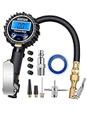 AstroAI ATG250 Digital Tire Inflator with Pressure Gauge, 250 PSI Air Chuck and Compressor Accessories Heavy Duty with Rubber Hose and Quick Connect Coupler for 0.1 Display Resolution